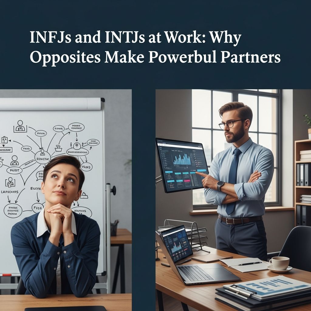 Discover how INFJ Advocates and INTJ Architects can turn quiet synergy into powerful, high-impact collaboration at work.