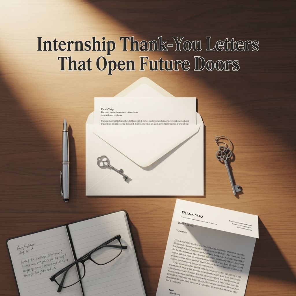 Learn how to write internship thank-you letters that show real appreciation, showcase your growth, and keep the door open for future jobs.