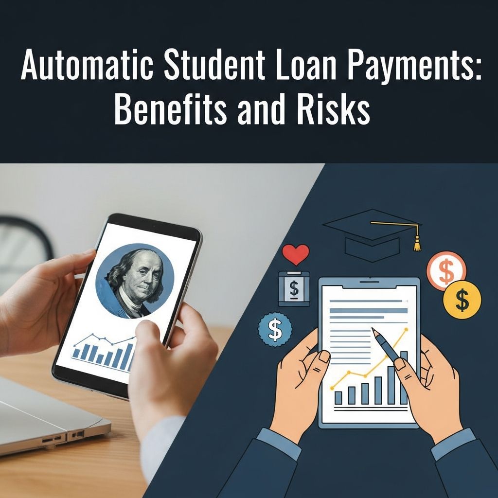 Automatic Student Loan Payments: Benefits and Risks Explore the advantages and disadvantages of setting up automatic payments for your student loans.