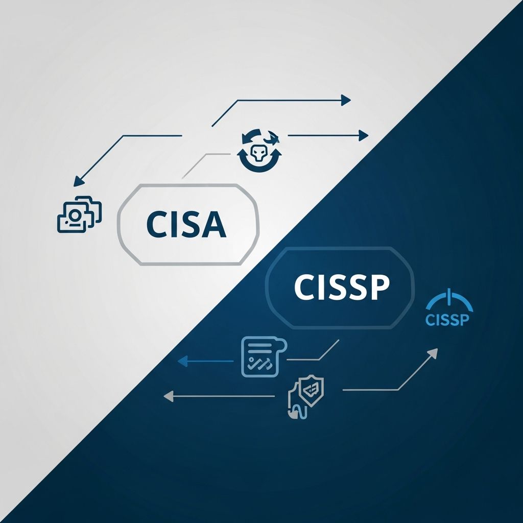 Compare CISA and CISSP certifications to choose the right cybersecurity career path for auditing, management, or technical leadership roles.