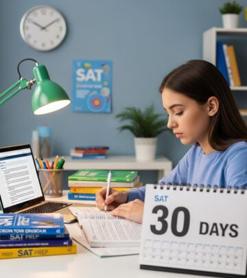 Transform your SAT score with this intensive 30-day strategy featuring practice tests, targeted drills, and smart recovery techniques.