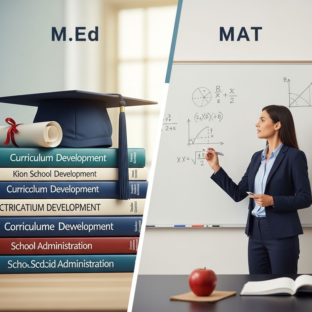 Discover the essential distinctions between Master of Education and Master of Arts in Teaching degrees to choose the right path for your teaching career.