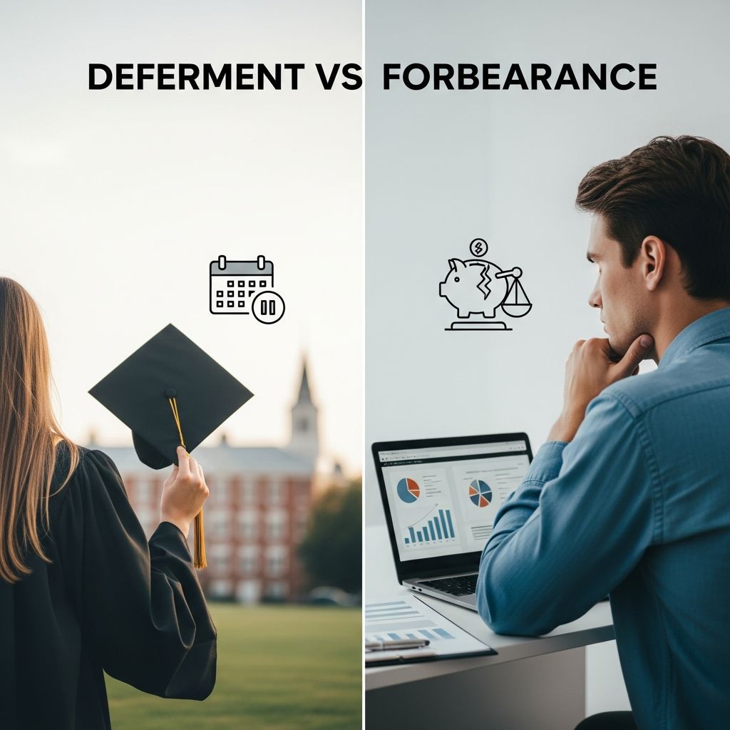Deferment vs Forbearance: Student Loan Relief Options Understand the key differences between deferment and forbearance to make informed choices about pausing your student loan payments effectively.