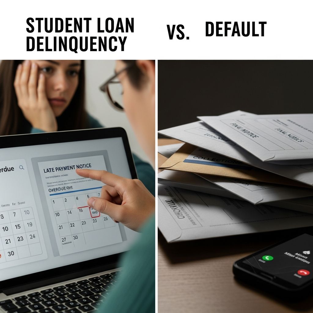 Student Loan Delinquency Vs Default: Key Differences Understand the critical differences between student loan delinquency and default to protect your financial future and avoid severe penalties.