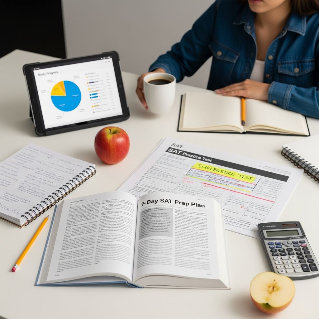 Maximize your SAT score in one week with targeted practice, smart rest, and peak performance strategies even if starting unprepared.