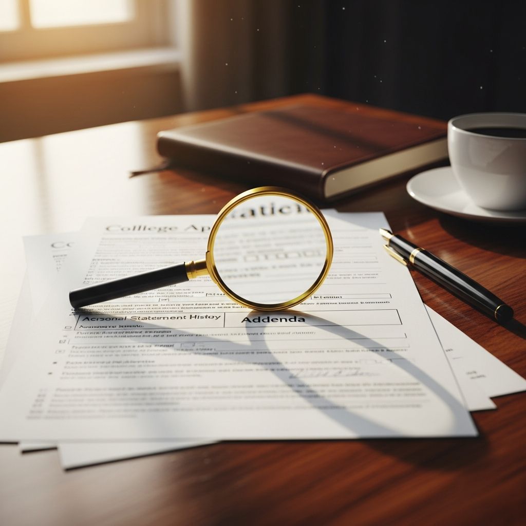 Master the art of supplemental addenda to strengthen your application and address concerns effectively.