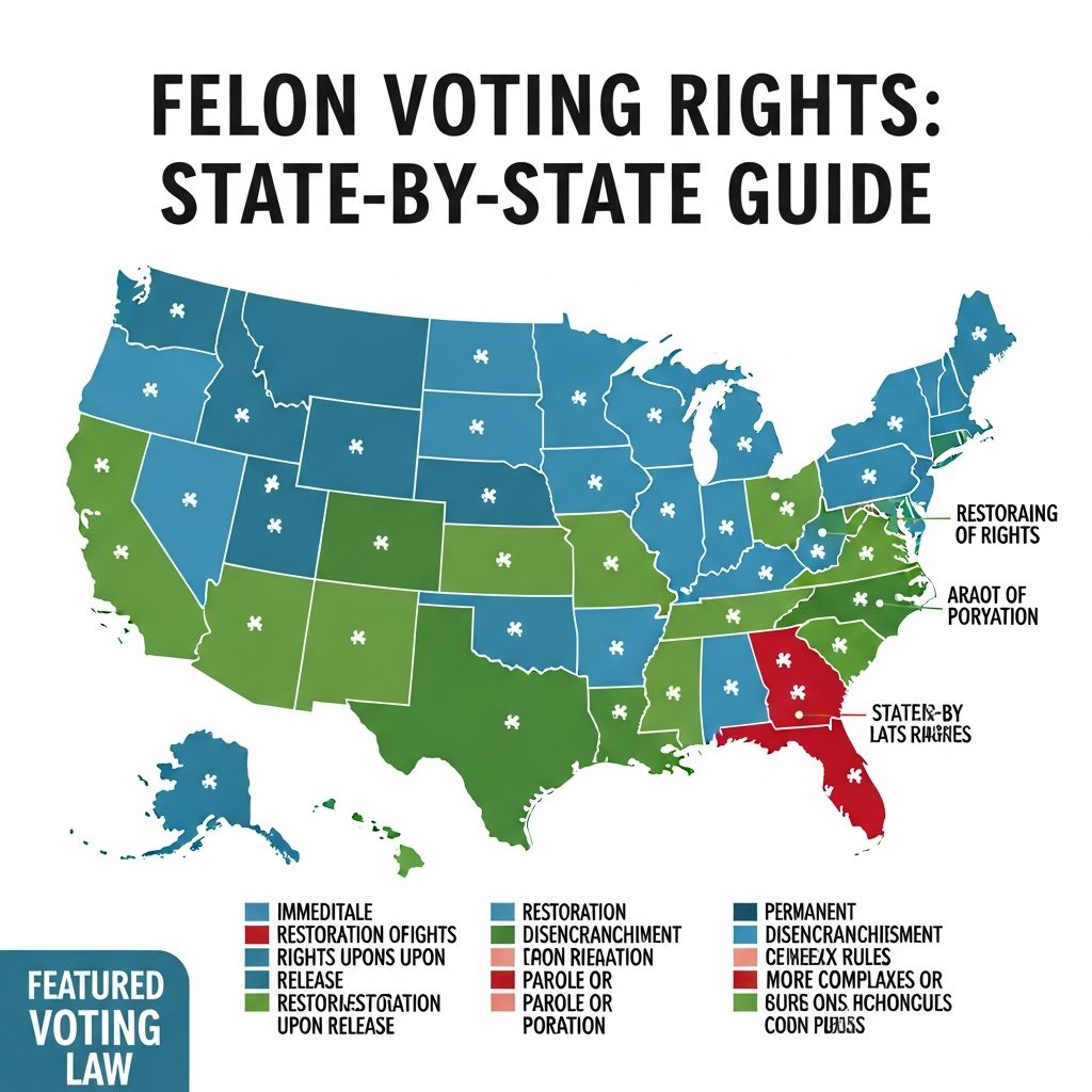 Navigate the complex landscape of felony disenfranchisement laws across U.S. states and learn when voting rights are restored.