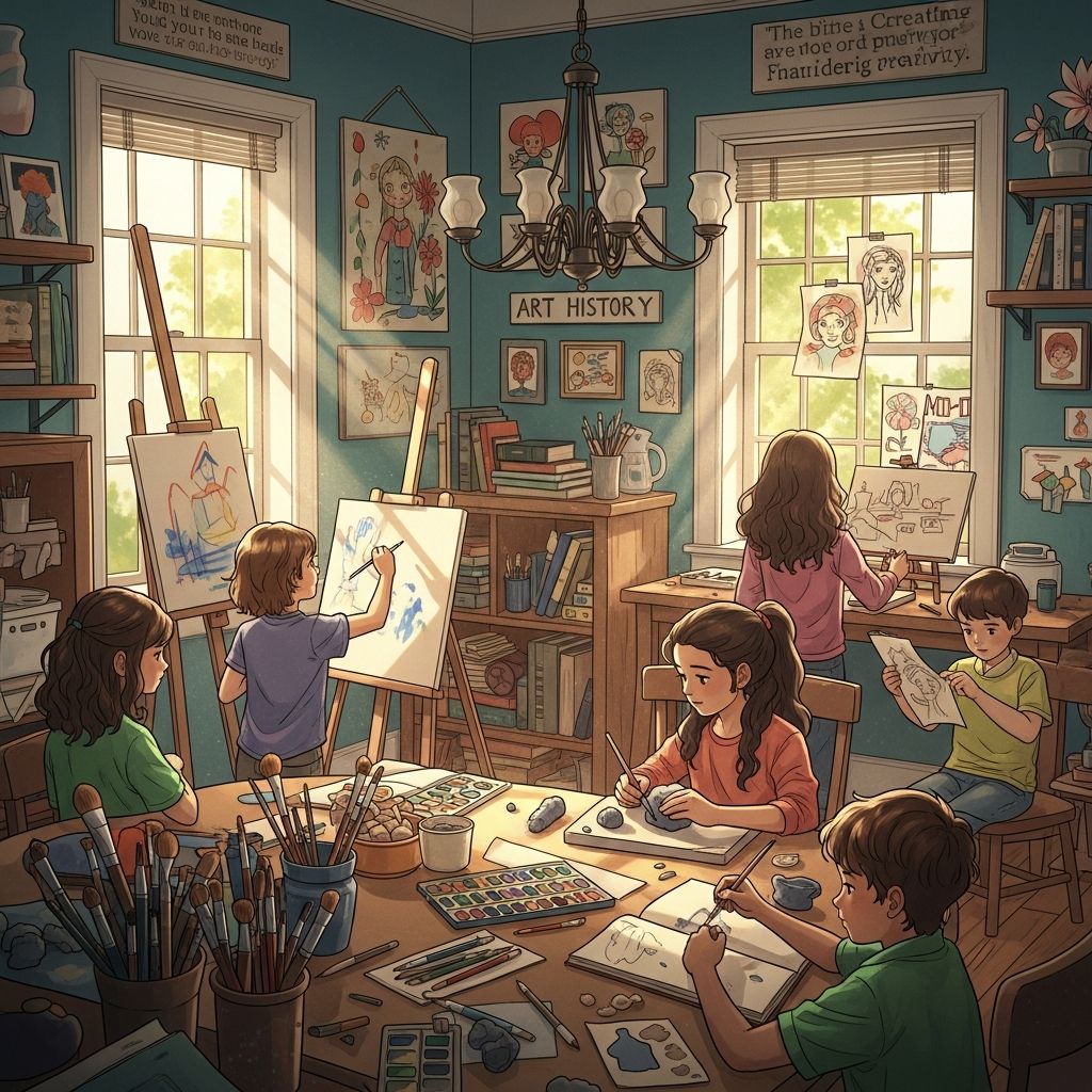 Unlock creativity at home: Practical strategies, resources, and inspiration for teaching art effectively in your homeschool routine.