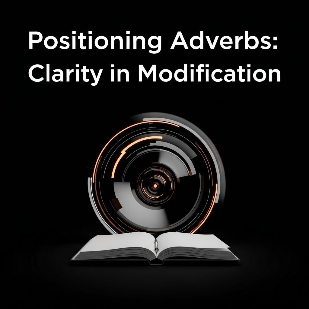 Master adverb placement to ensure they modify the right words and avoid confusion in your writing.