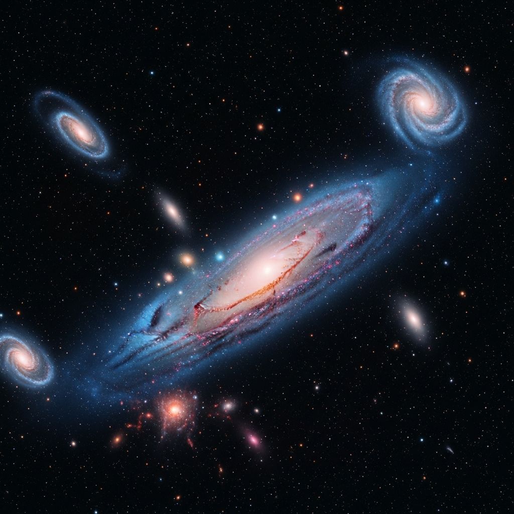 Discover the hidden wonders, gases, dark matter, and rogue stars filling the vast voids between galaxies.