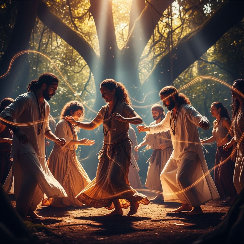 Discover how rhythmic movement bridges physical and spiritual realms for healing and transformation.