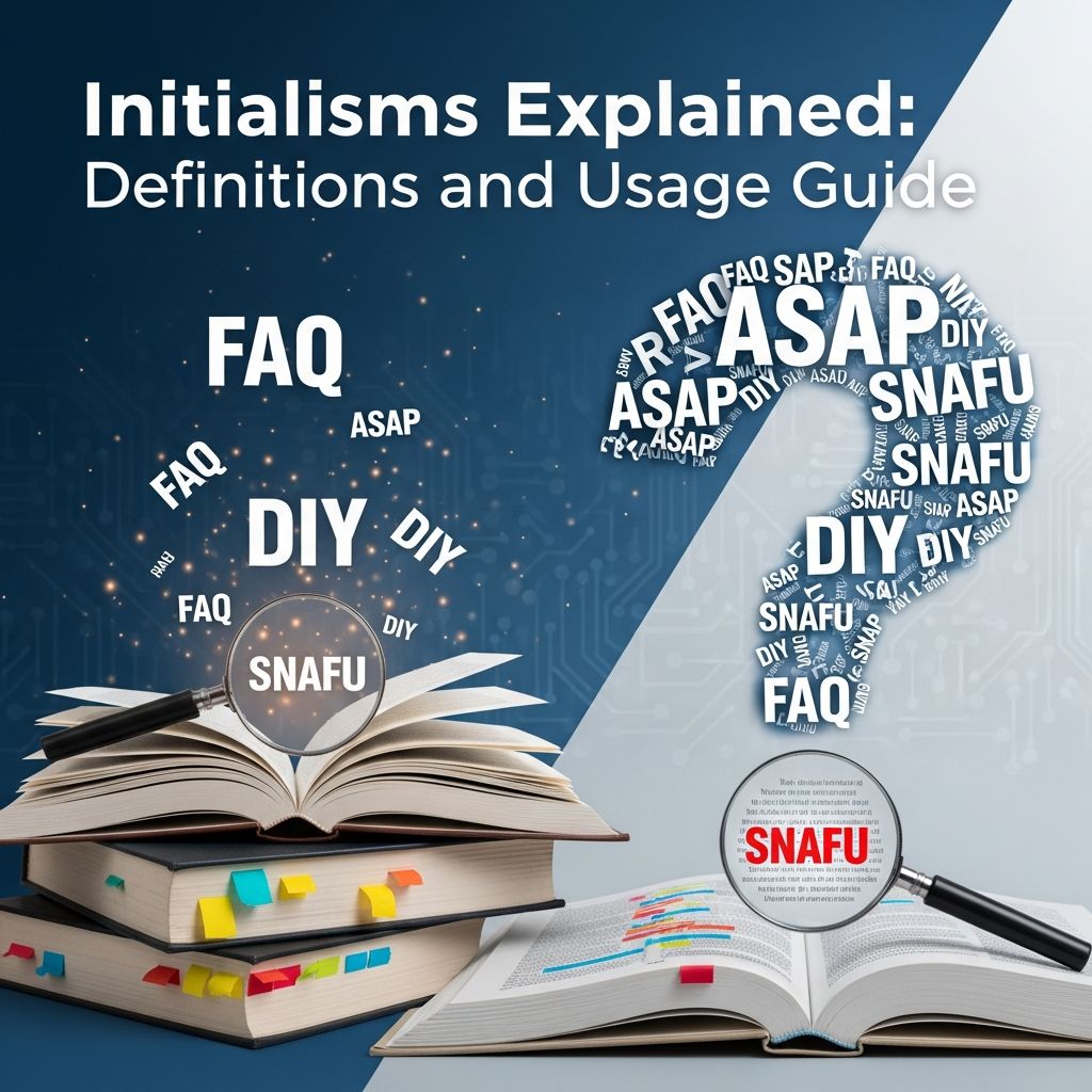 Initialisms Explained: Definitions and Usage Guide Master initialisms in English: definitions, differences from acronyms, usage rules, and practical examples for clear communication.