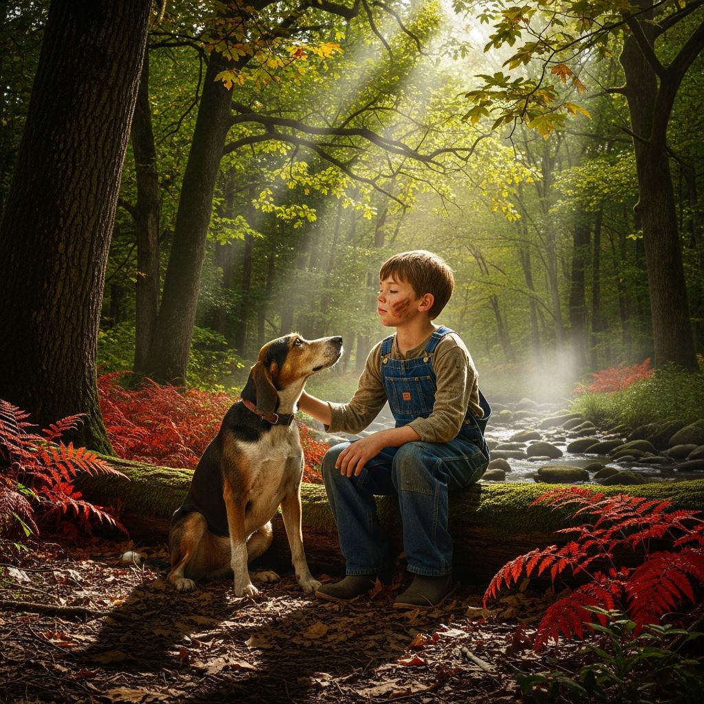 Discover profound quotes from Wilson Rawls' classic tale of boyhood, hounds, and unbreakable bonds in the Ozark Mountains.